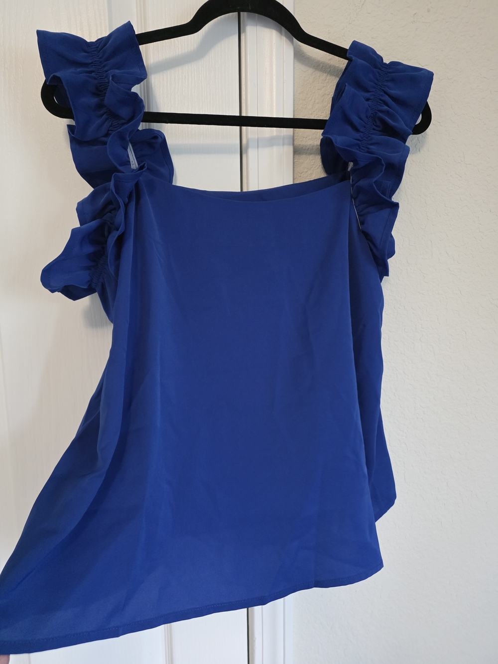SHEIN Royal Blue Ruffle Strap Camisole